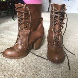 Brown booties